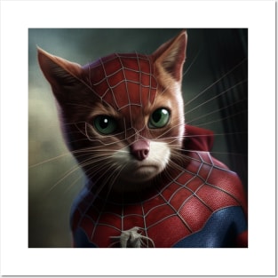 Spidercat is heroes Posters and Art